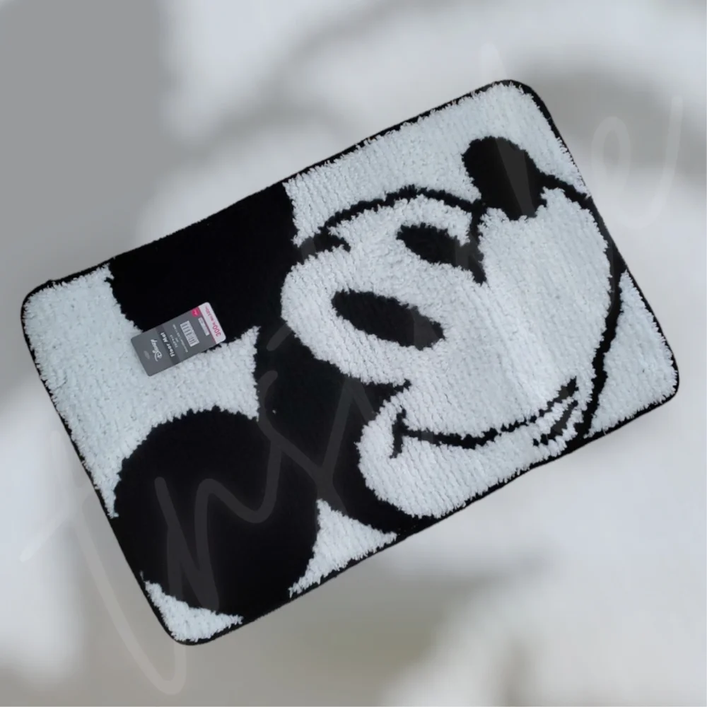 Fluffy Mickey Mouse Floor Mat